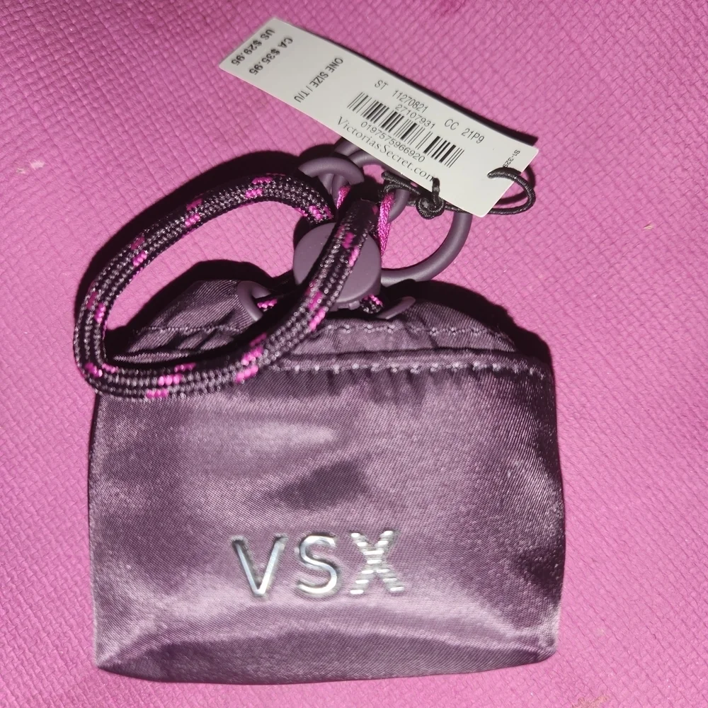 VSX Satin  Winter Wine Key Pouch